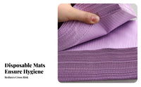 125 Pieces Double-Sided Nail Tech Table Cover Dust-Proof Waterproof Manicure Pad Easy Cleanup for Manicurists, Beauty Professionals, Spas