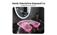 Prevents Spills Hair Perm Neck Tray Thickened Design Shoulder Water Collect Ing Basin Soft Textile Border for Barbers, Clients
