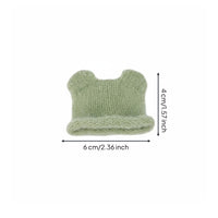 OB11 Doll Hat Doll Bear Ear Hat Adorable Design Bear Ear cap for Hobbyists, Toy Customization