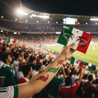 Global Football Championship Face Sticker Glittery National Flag Face Gems