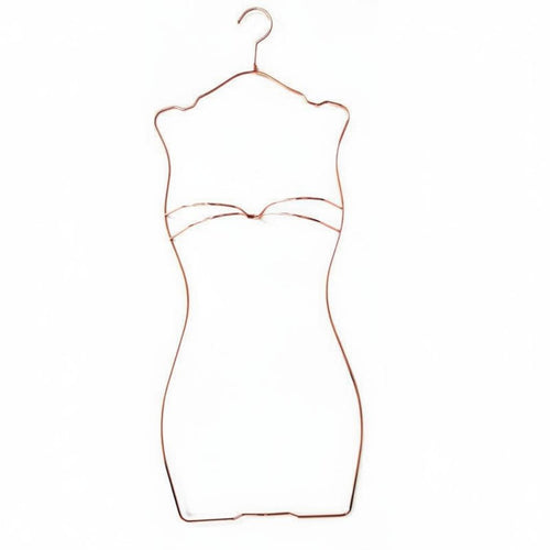 Electroplated Finish Swimsuit Display Hanger Versatile Metal Bikini Hanger Space-Saving for Boutique Owners, Retailers, Showroom