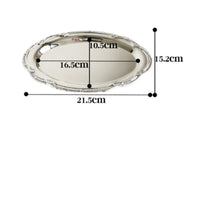 2 Tier Dessert Stand Easy to Clean Double Layer Snack Tray Sturdy Handle
