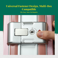 Luggage Lock Replacement, Universal Suitcase Combination Lock, protected Clamp for Travel Cases, Utility Box, Drawer