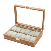 Watch Box with Glass Lid Clear Watch Box with Window Safeguarding for Collectors