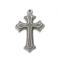 Cross Pendant with Loop Decorative Cross Dangle Charm Lightweight