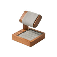 Watch Stand with Valet Tray Cushioned Watch Display with Tray Desktop