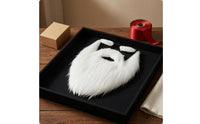 Santa Beard Set Cloth Textile White Santa Costume Beard Backing