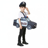 Fire Truck Costume Lightweight Wearable Vehicle Costume Double-Sided Pattern
