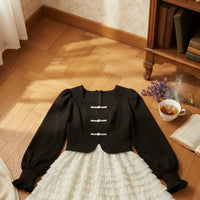 2 Pieces Jumper Dress with Inner Blouse inclusive Size accommodating women's Apparel