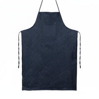 Sturdy Long Sleeve Reversible Wear Smock Oil-Proof for All Genders Denim Work Gown Stain-Resistant for Welders, Mechanics, Workshop, Factory