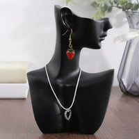 White Portrait Jewelry Stand Versatile Necklace Display Bust Resin Jewelry Display Bust Minimalist Design for Boutique Owners