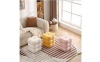 Fuzzy Vanity Stool Soft Household Seating Stylish for Women