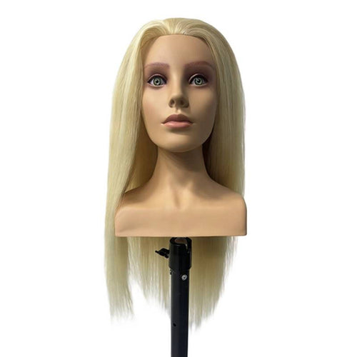 Mannequin Head with Shoulders Thick Hairdressing Doll Washable for Hairdressers