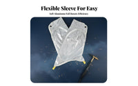 2 Pieces Ember Protection Aluminized Heat Resistant Sleeves Long-Lasting Construction Thermal Heat Safety Sleeves Elastic Cuffs