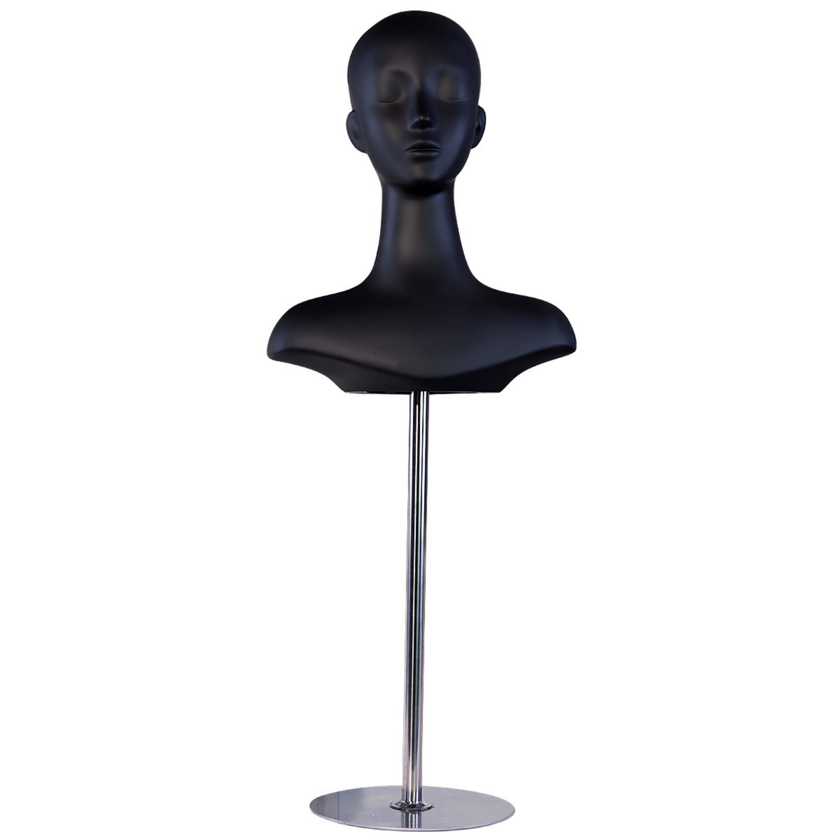 Mannequin Head Stand Hairpiece Stand Round Base for Photography