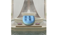 Inflatable Spa Booster Seat Water or Air Fillable Waterproof Bath Pillow for Adults, Bathtub