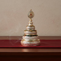 Mandala Offering Plate Stable Base Copper Alloy Mandala Ceremonial Supplies Easy to Clean Religious Supply Versatile Use
