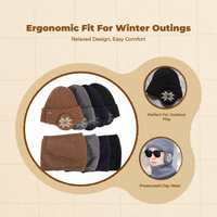 Knit Cap, Warm Hat, Neck Scarf Set, Winter