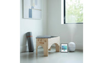 Cabinet-Style Warmth Application Box Arched Cutouts Wood Warmth Application Box Side Handle Botanical Warming Roll