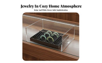 Scratch Protection Bracelet Display Tray Soft Foam Lining Grooved Bracelet Display Tray Compact & Space-Saving for Retailers, Dresser Top