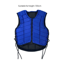 Horse Riding Vest Ergonomic Shape Equestrian Guard Laced Side Adjustment Equestrian Shielded Vest for Adults, Kids