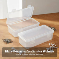 Small Clear Plastic Box Multipurpose Mini Storage Box Lightweight for Craft Room