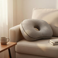 Donut Pillow for Ears Polyester Filling Ear Pillow with Hole Ergonomic Support