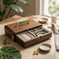 Jewelry Cabinet Multi-Compartment Jewelry Box with Drawers Desktop for Dressing Table