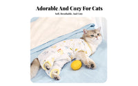 Prevents Chills Four-Legged Cat Pajamas Reduces Shedding Kitten Weaning Suit Breathable for Kittens, Air-Conditioned Rooms, Indoors