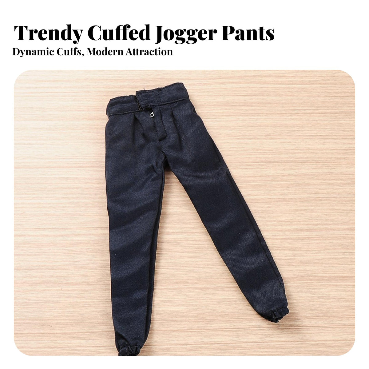 1/6 Scale Doll Pants Cuffed Ankles 1/6 Scale Pants Trendy Design