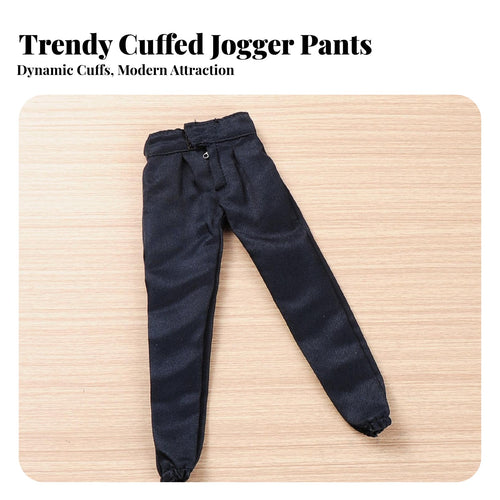 1/6 Scale Doll Pants Cuffed Ankles 1/6 Scale Pants Trendy Design