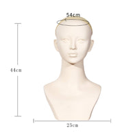 Mannequin Head Bust Break Resistant Mannequin Head with Shoulders Sturdy