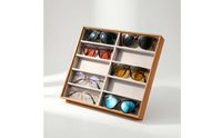 Sunglasses Display Case Slanted Eyeglass Display Box Upright for Optical Shop