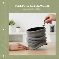 Neck Warmer, Adjustable Fleece, Windproof Thermal for Men Women