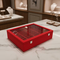 40-Slot Bracelet Box Organized Slots 40 Slot Tray Clear Lid for Collectors