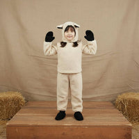 Kids Sheep Costume Complete Set Soft and Fuzzy Sheep Suit Soft and Comfortable