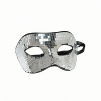 Mirror Mosaic Mask Cutout Eye Openings Face Covering Contoured