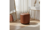 Makeup Chair with Wheels Soft Padded Seat Storage Ottoman Stool for Bedroom