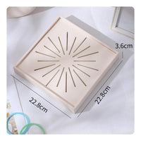 Bracelet Display Tray Shallow Rim Square Jewelry Tray Rigid