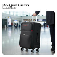 Soft-Sided Suitcase Expandable Softside Luggage for Vacationers