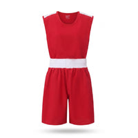 Boxing Top and Shorts Round Neck Boxing Training Outfit Breathable