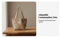 Large Canvas Utility Tote adaptable Shoulder Bag Lightweight for informal Outings