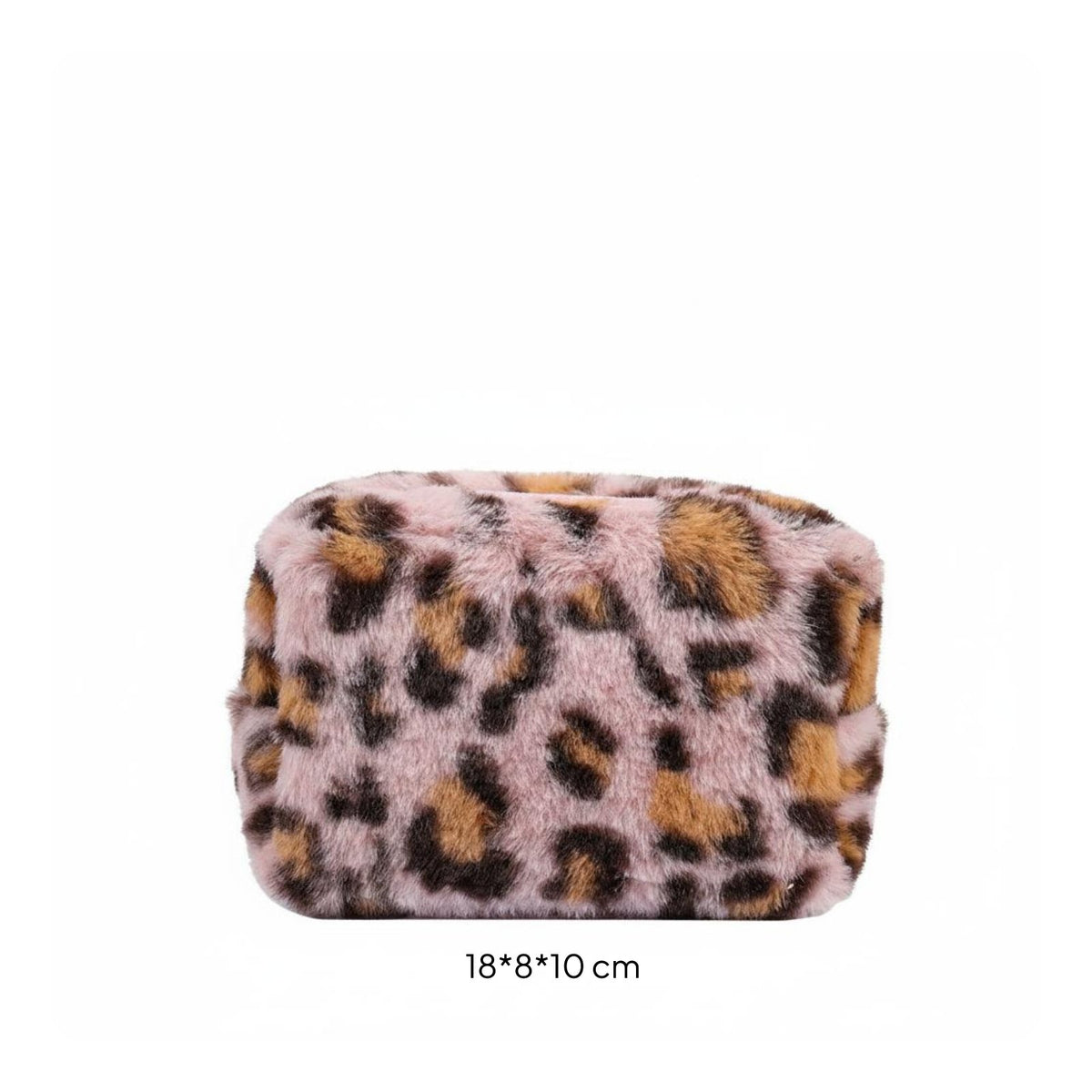 Leopard Print Makeup Bag Portable Soft Leopard Print Pouch Large Capacity
