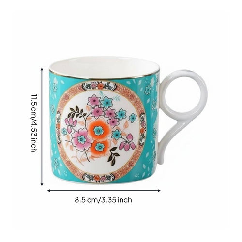 Bone China Mug Elegant Design Bone China Tea Cup Gift Box Included for Women