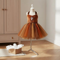 Squirrel Costume Dress Soft Bodice Creature Tutu Outfit for School Play