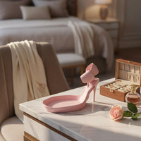High Heel Jewelry Tray PLA Material High Heel Trinket Dish for Dressing Table