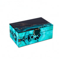 Jewelry Box with Velvet Velvet-Lined Ornate Jewelry Storage Box Soft for Women