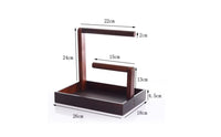 Multi-Functional Wooden Bracelet Holder with Tray Space-Saving Crossbar Jewelry Stand Easy Assembly for Dressing Table, Craft Exhibition