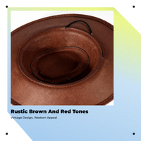 Cowboy Hat, Western Sun Hat, Wide Brim Fedora for Travel