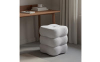 Fuzzy Vanity Stool Soft Household Seating Stylish for Women